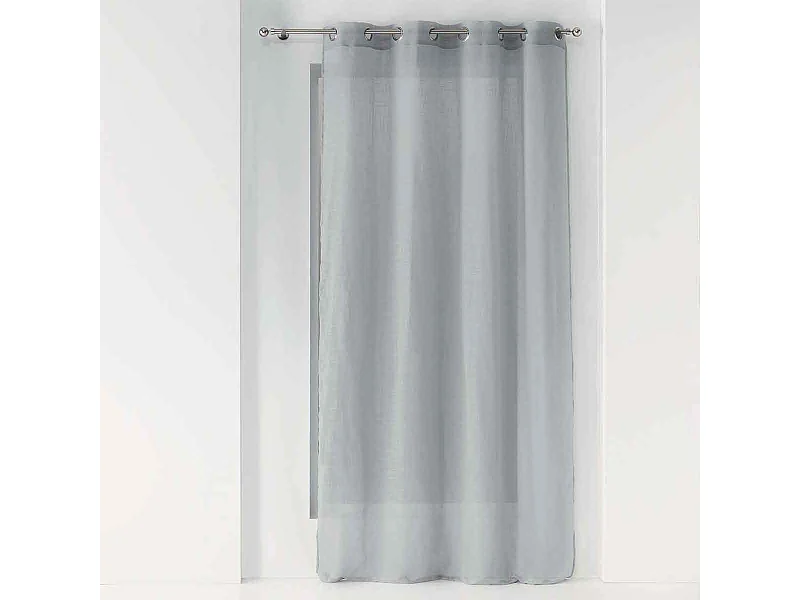 Rideau Voilage à Œillets "Zazy" 140x280cm Gris