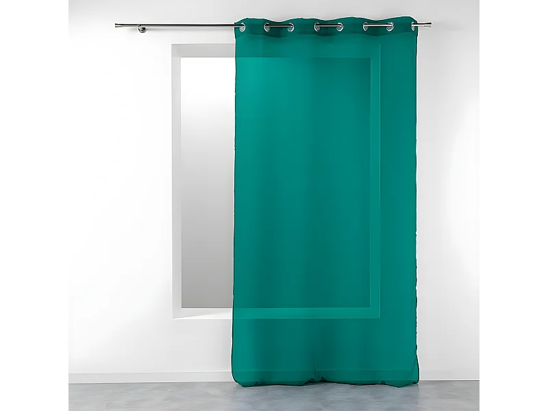 Rideau Voilage Étamine "Telma" 140x240cm Émeraude