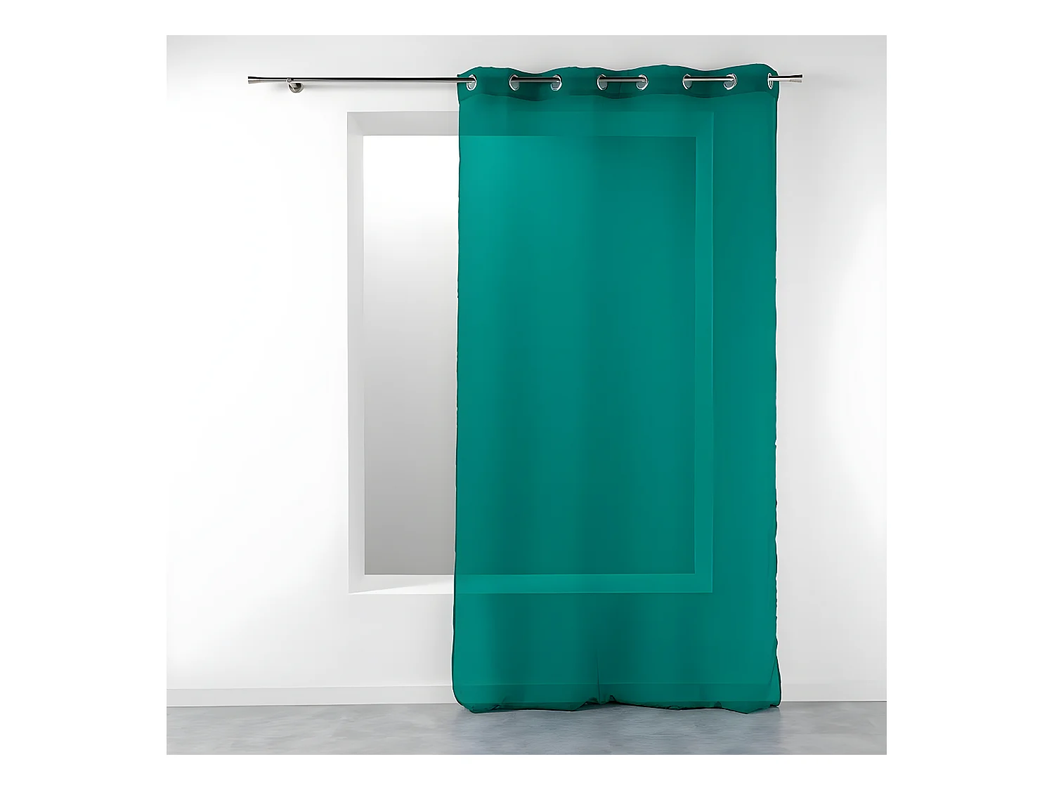 Rideau Voilage Étamine "Telma" 140x240cm Émeraude