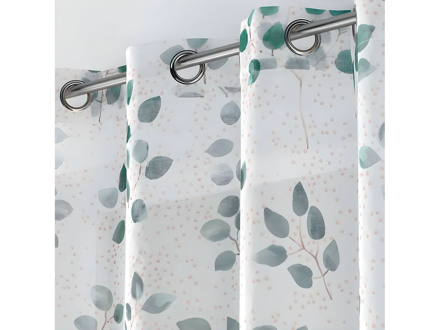 Rideau Voilage à Œillets "Antalya" 140x240cm Blanc