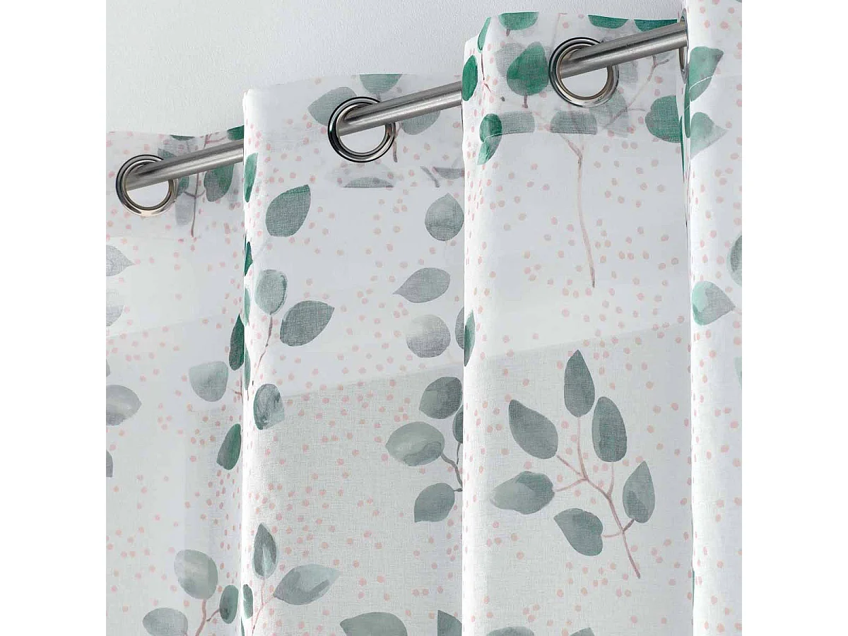 Rideau Voilage à Œillets "Antalya" 140x240cm Blanc