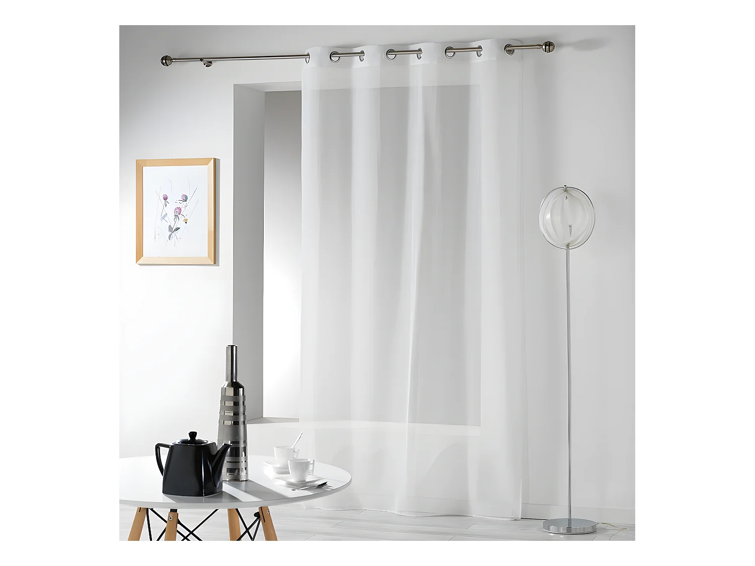 Rideau Voilage "Telma" 140x280cm Blanc