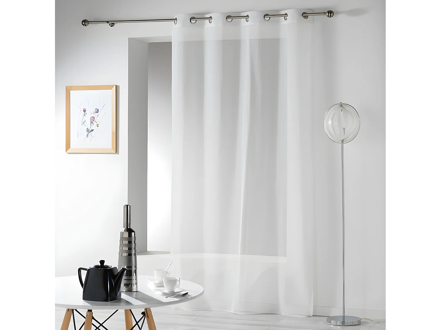 Rideau Voilage "Telma" 140x280cm Blanc