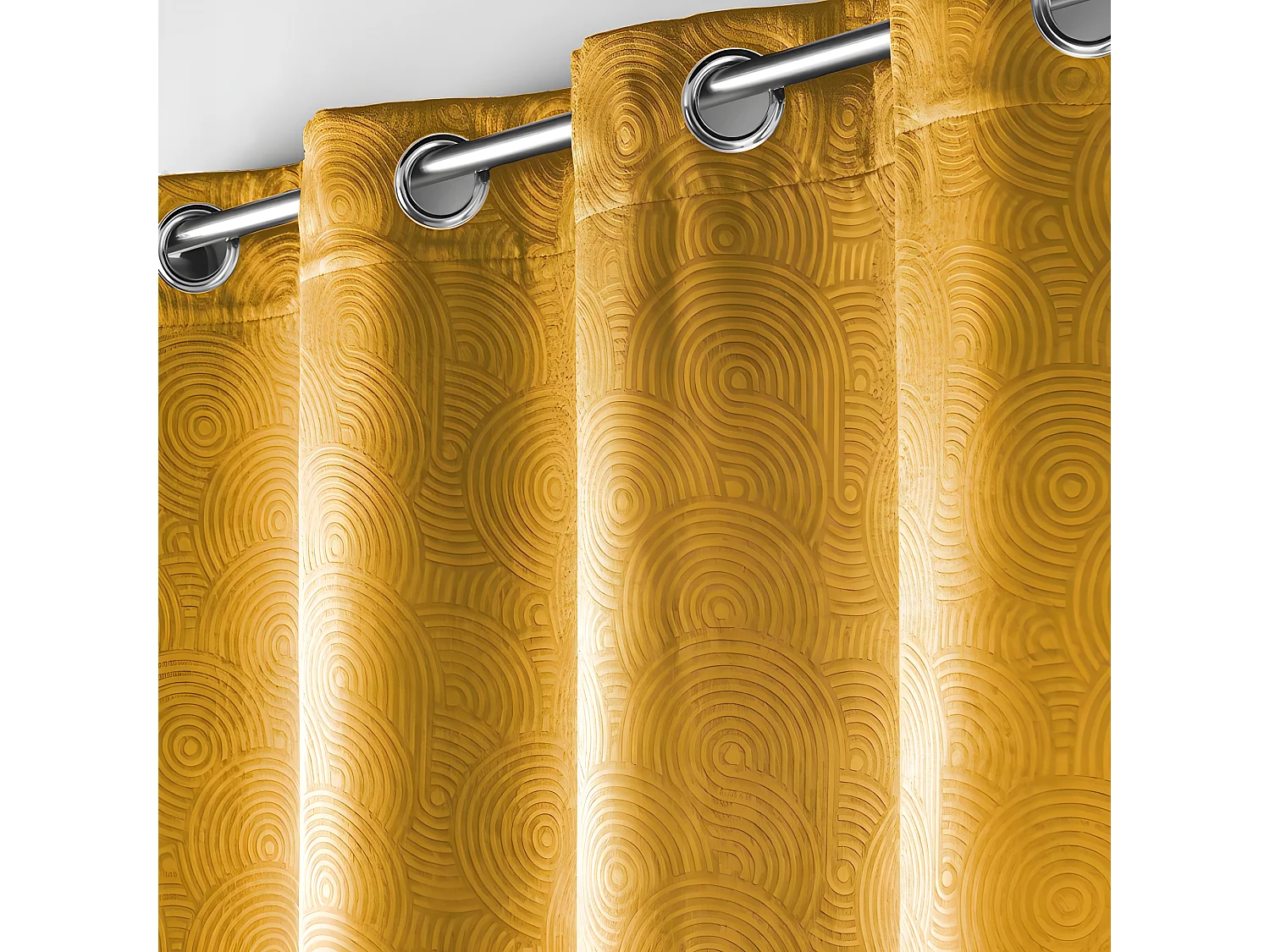 Rideau Occultant "Anthea" 135x240cm Ocre