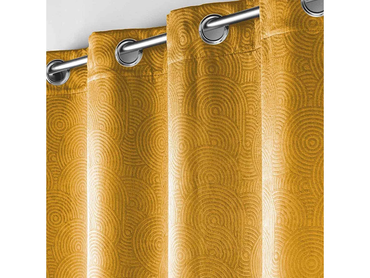 Rideau Occultant "Anthea" 135x240cm Ocre