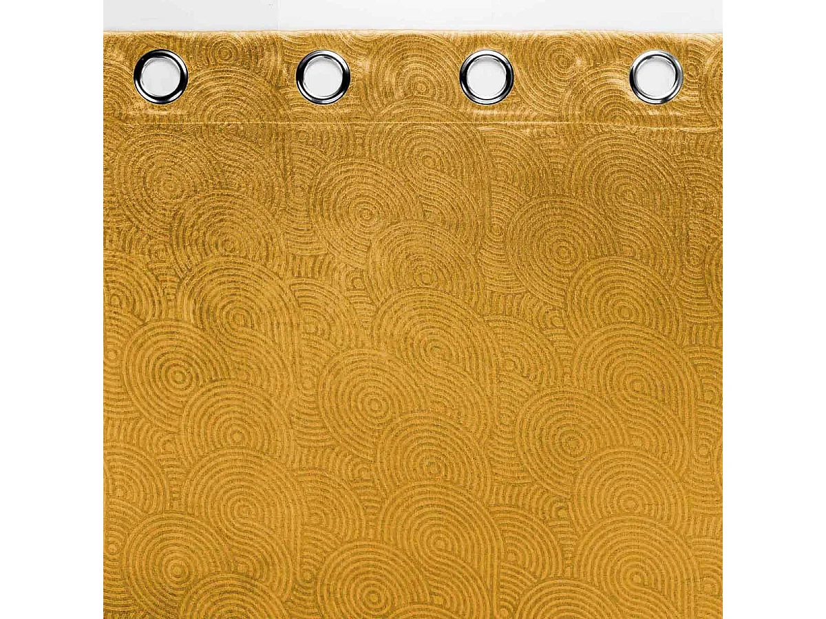 Rideau Occultant "Anthea" 135x240cm Ocre