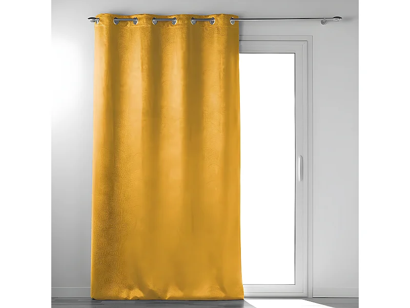 Rideau Occultant "Anthea" 135x240cm Ocre