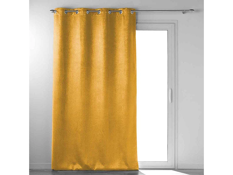 Rideau Occultant "Anthea" 135x240cm Ocre
