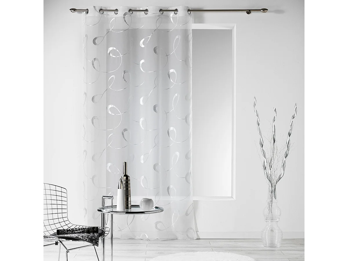 Rideau Voilage "Infinity" 140x240cm Blanc