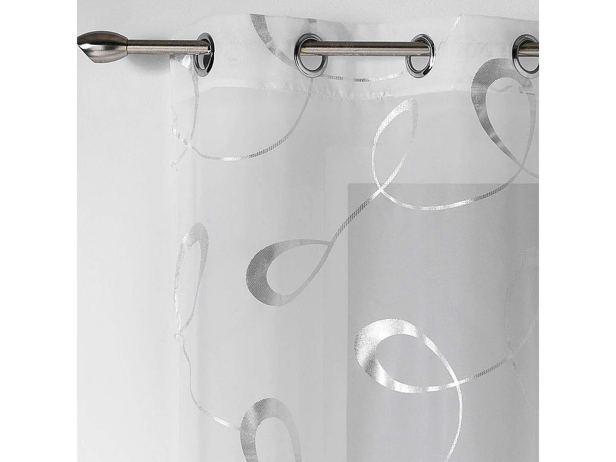 Rideau Voilage "Infinity" 140x240cm Blanc