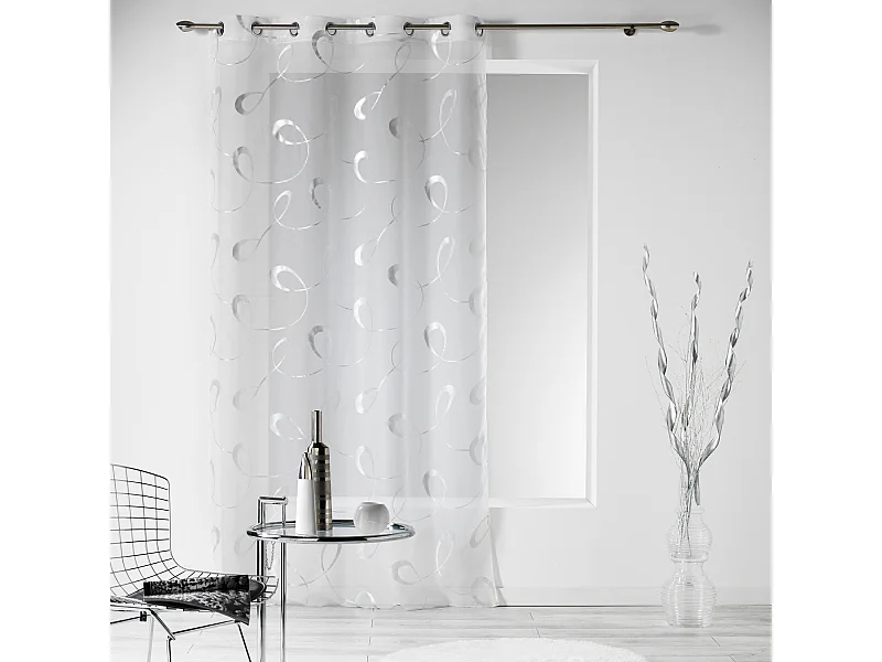 Rideau Voilage "Infinity" 140x240cm Blanc