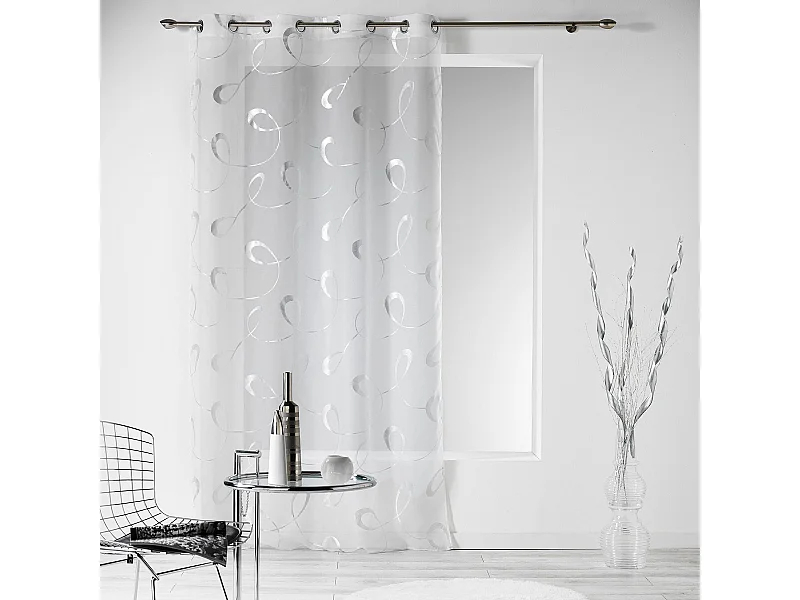 Rideau Voilage "Infinity" 140x240cm Blanc