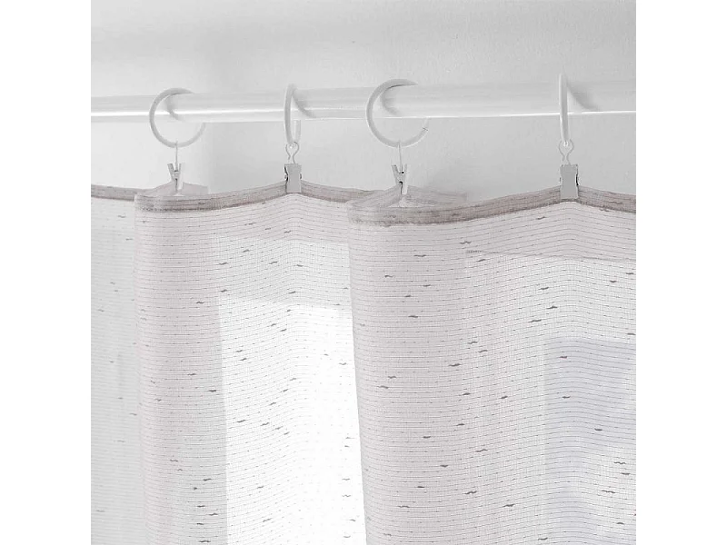 Lot de 10 Anneaux "Pince" 12cm Blanc