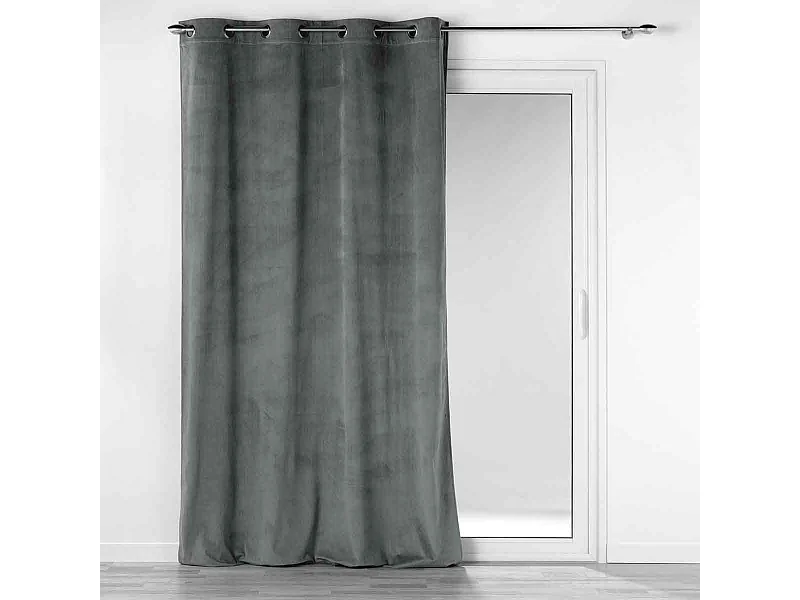 Unifarbener Siebvorhang aus Cordsamt 140 x 260 cm