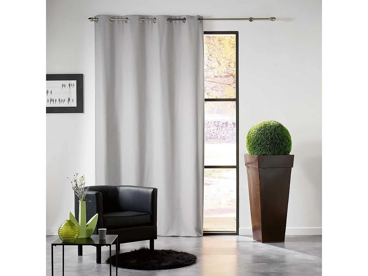 Rideau Occultant "Mezzo" 140x240cm Gris