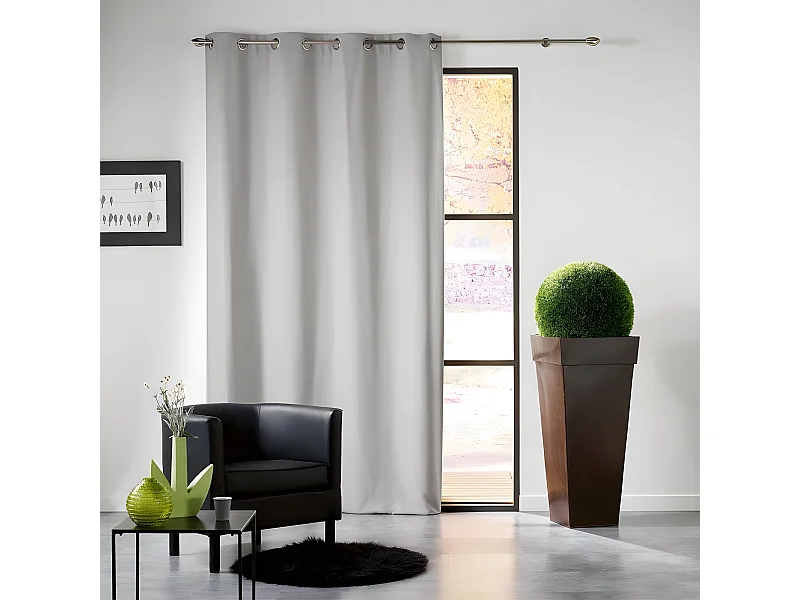 Rideau Occultant "Mezzo" 140x240cm Gris