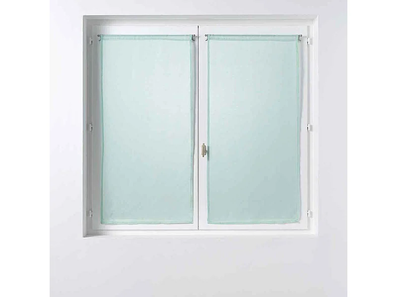 Paire de Voilages "Sandra" 60x90cm Menthe