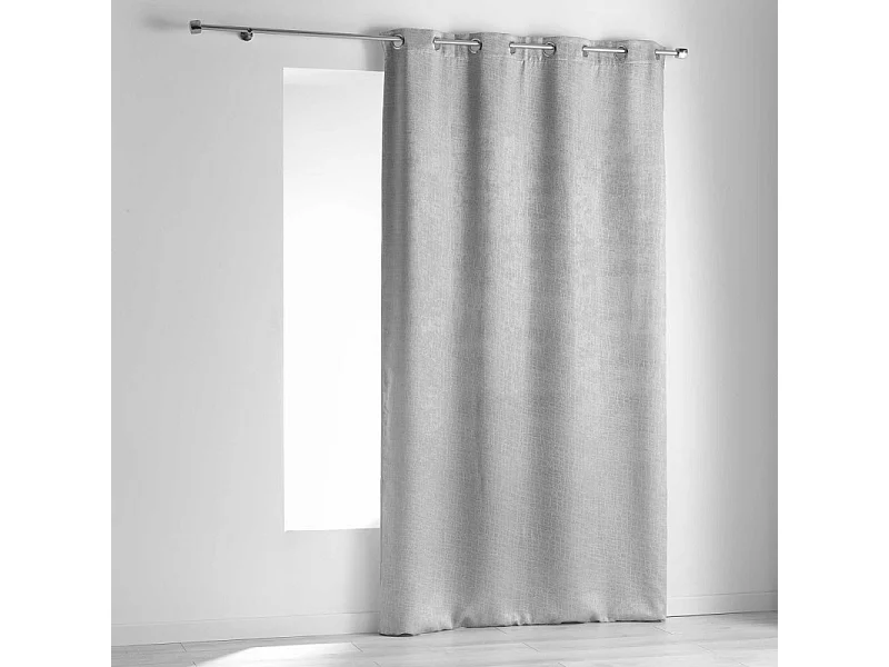 Rideau Occultant "Opacia" 140x240cm Gris