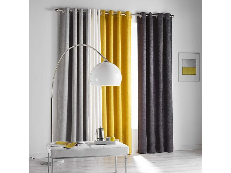 Cortina opaca efecto terciopelo "piel" 140 x 240 cm