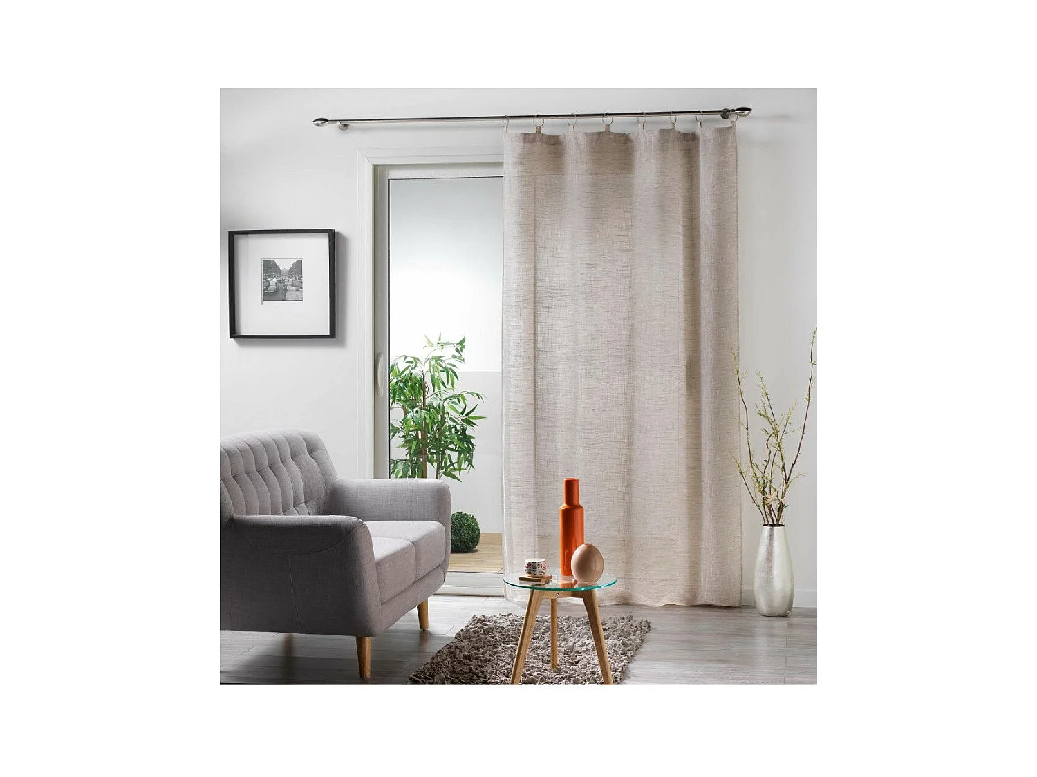 Rideau Voilage "Milza" 140x240cm Beige