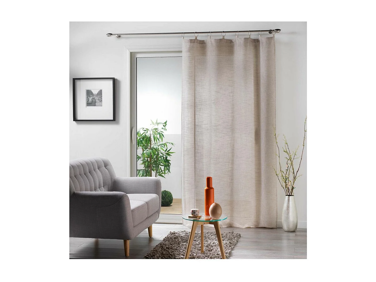 Rideau Voilage "Milza" 140x240cm Beige