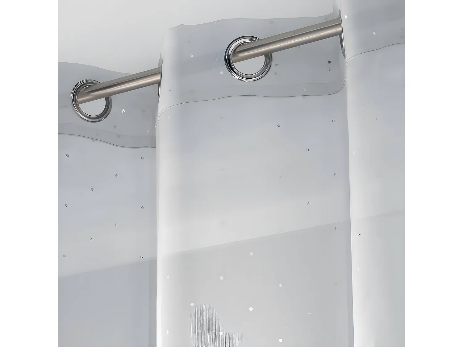 Rideau Voilage à Œillets "Orion" 140x240cm Gris