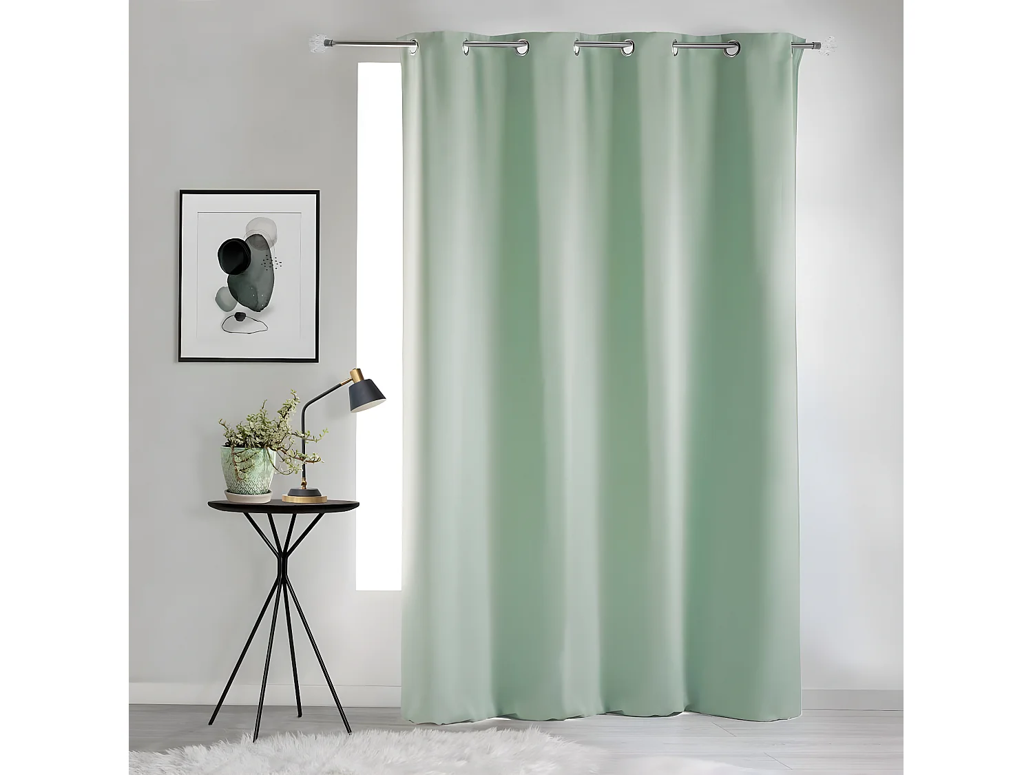 Rideau Occultant "Occult" 135x240cm Sauge