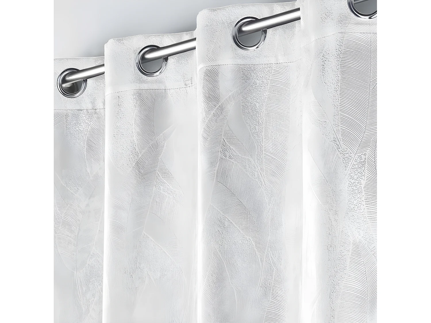 Rideau Occultant "Mélodie" 135x240cm Blanc