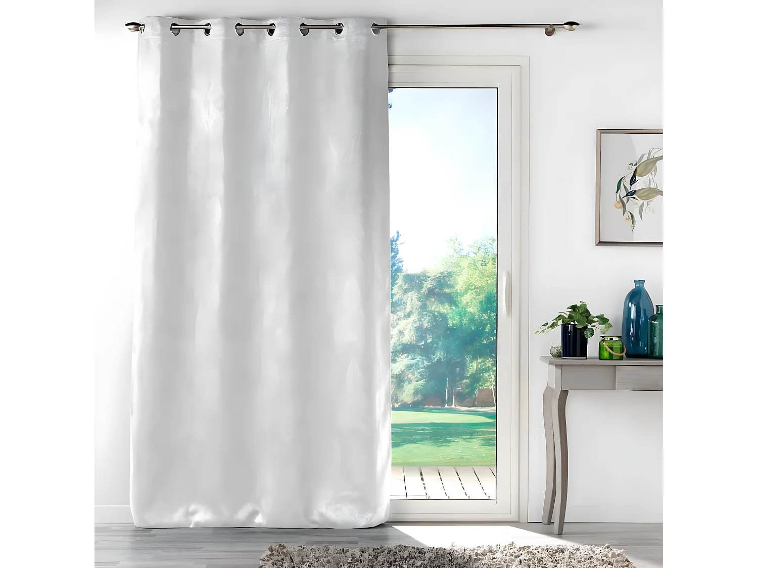 Rideau Occultant "Mélodie" 135x240cm Blanc