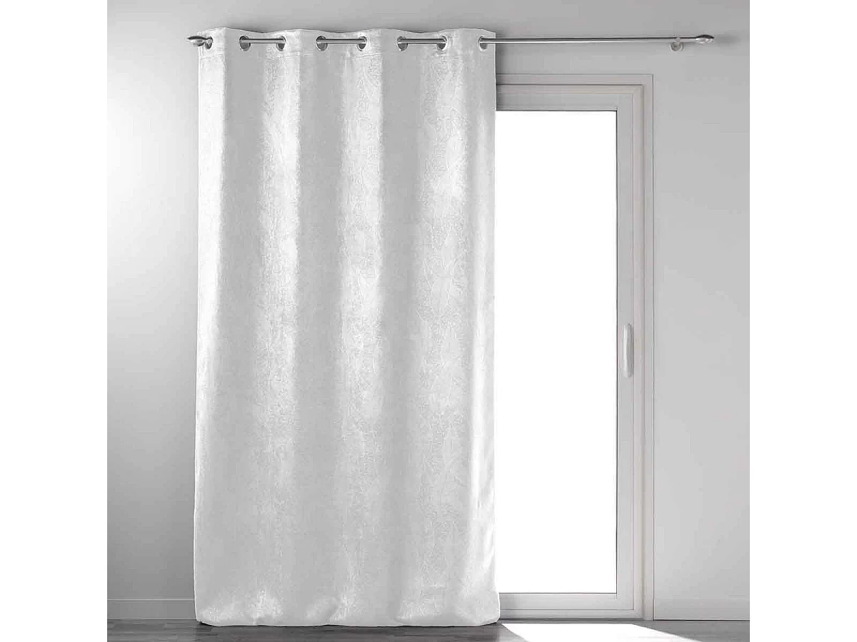Rideau Occultant "Mélodie" 135x240cm Blanc