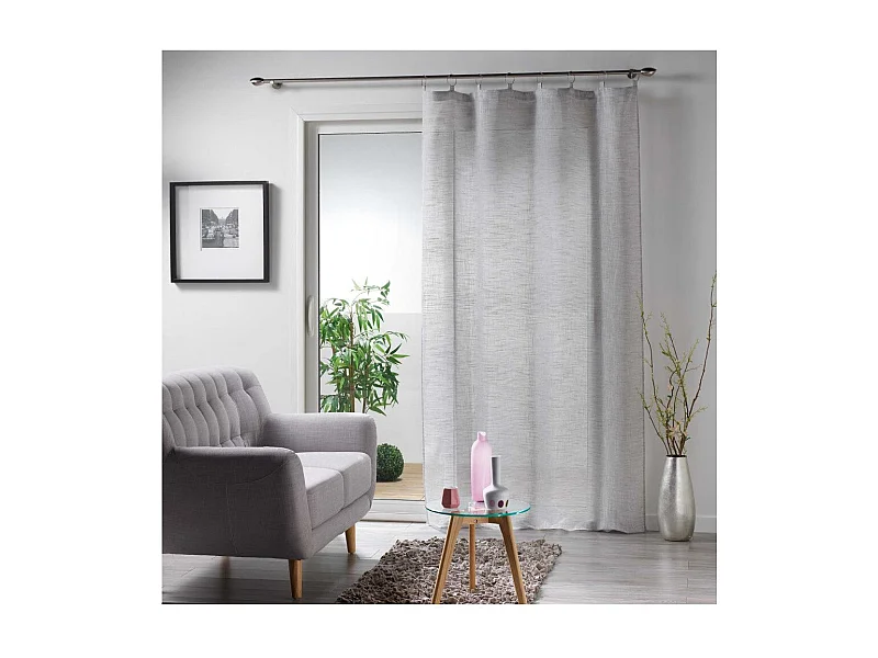 Rideau Voilage "Milza" 140x240cm Gris