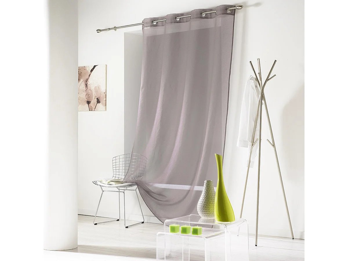 Rideau Voilage "Effea" 140x240cm Noisette