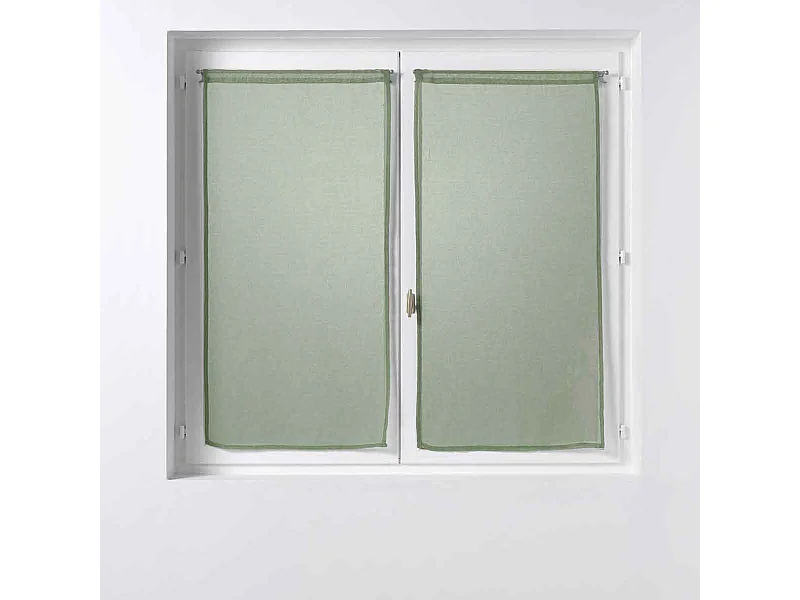 Paire de Voilages "Sandra" 60x90cm Kaki