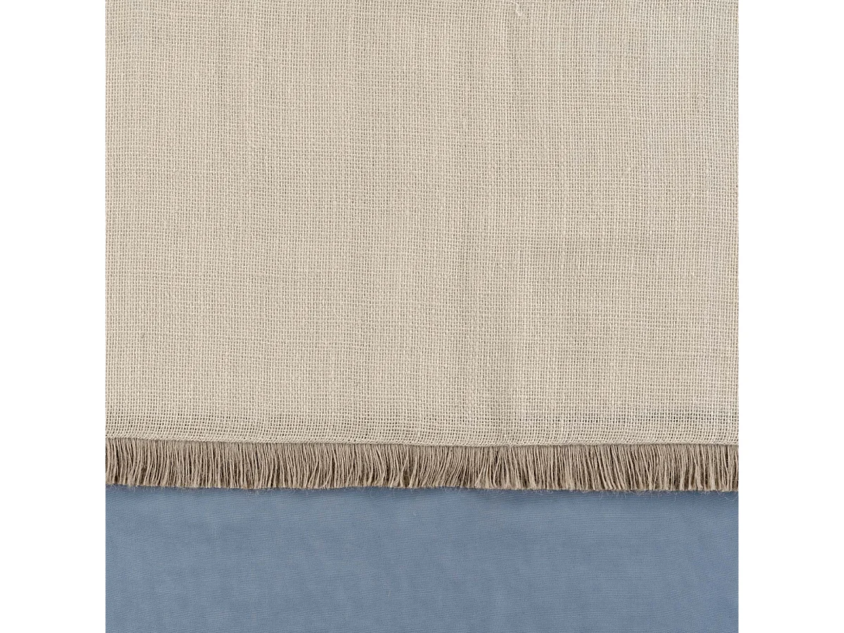 Rideau Voilage à Œillets "Greenybel" 140x240cm Bleu