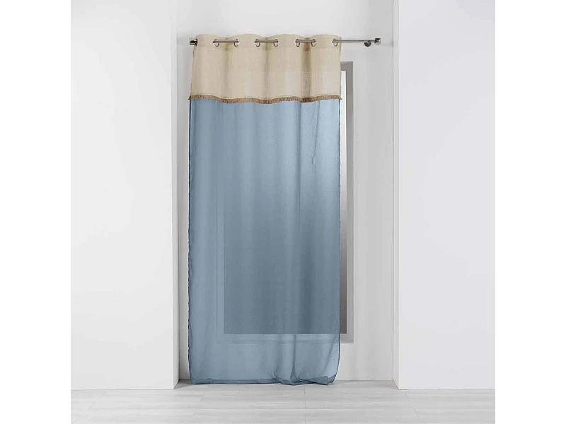 Rideau Voilage à Œillets "Greenybel" 140x240cm Bleu