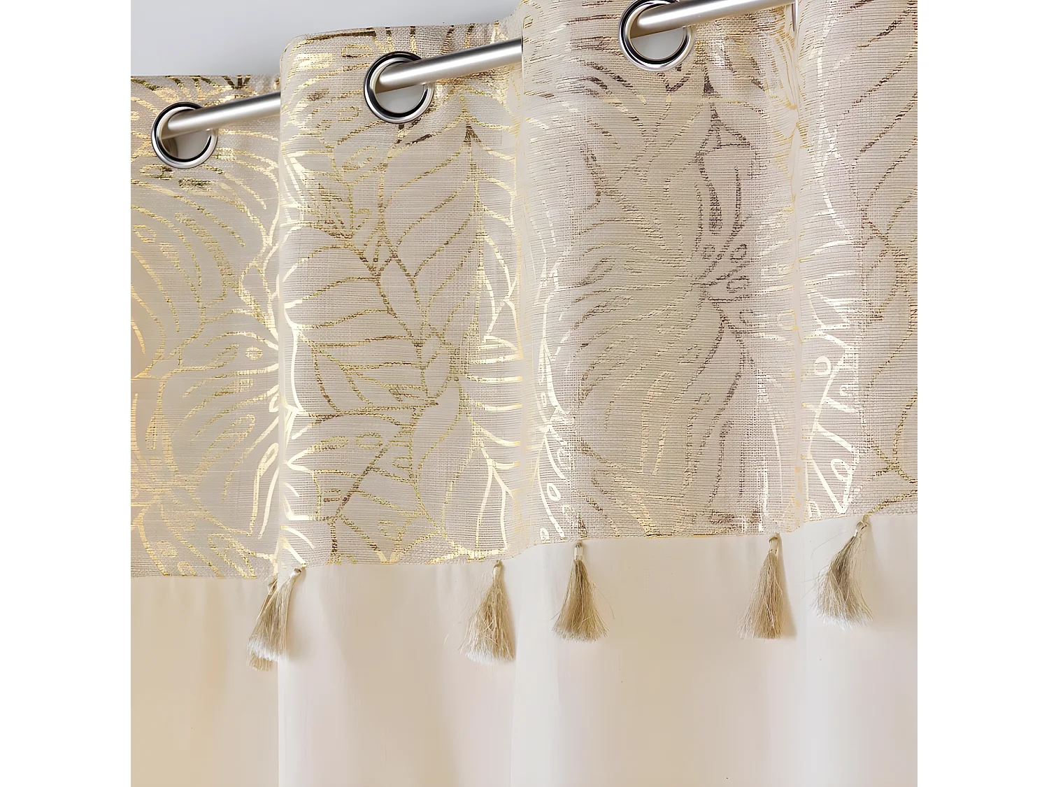 Rideau à Œillets "Solea" 140x240cm Or