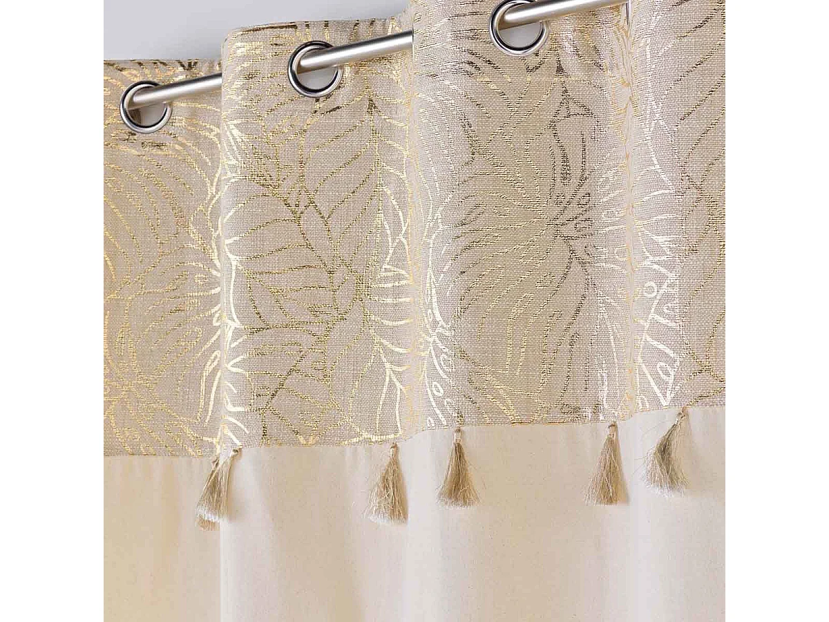 Rideau à Œillets "Solea" 140x240cm Or