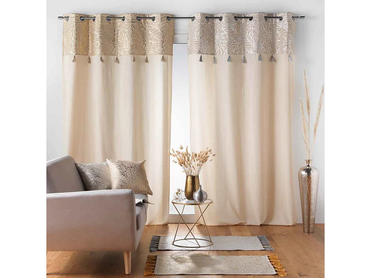Rideau à Œillets "Solea" 140x240cm Or
