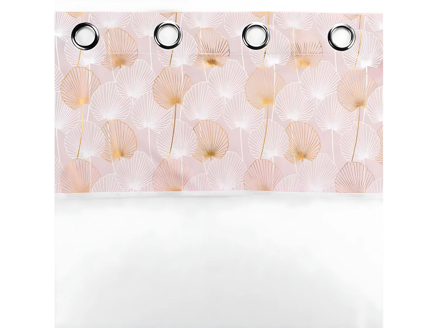 Rideau Voilage à Œillets "Clairine" 140x240cm Rose