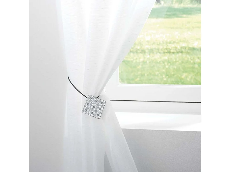 Embrasse aimantée impression carreau de ciment