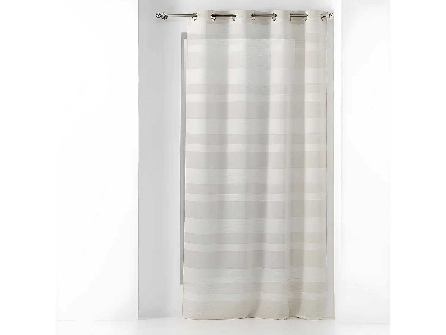 Rideau Voilage à Œillets "Palerma" 140x280cm Naturel