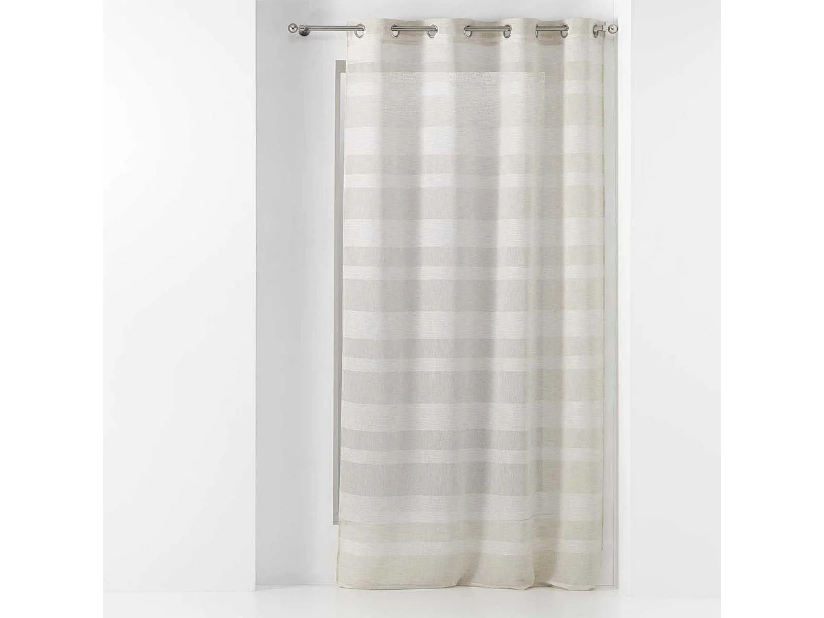 Rideau Voilage à Œillets "Palerma" 140x280cm Naturel