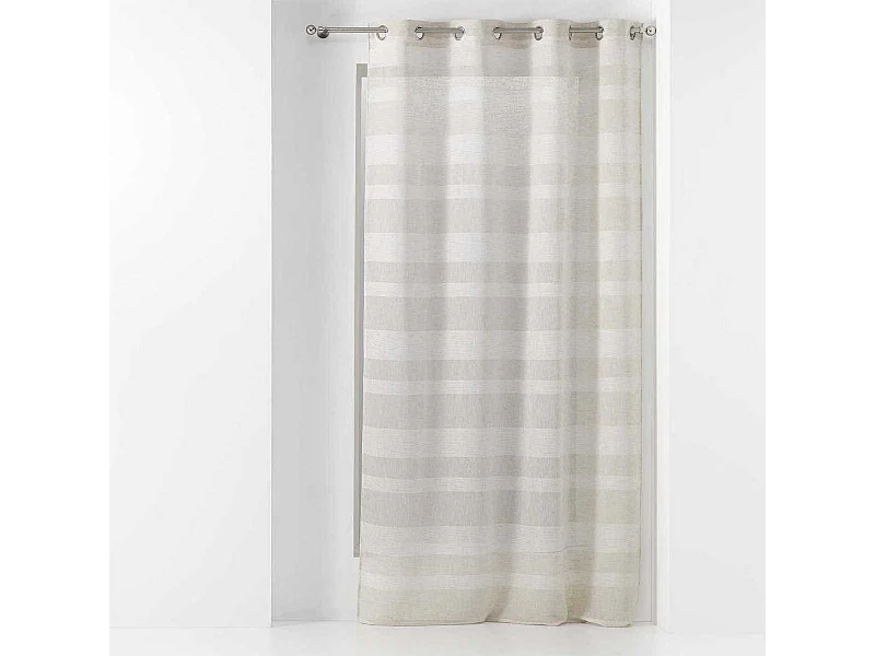 Rideau Voilage à Œillets "Palerma" 140x280cm Naturel