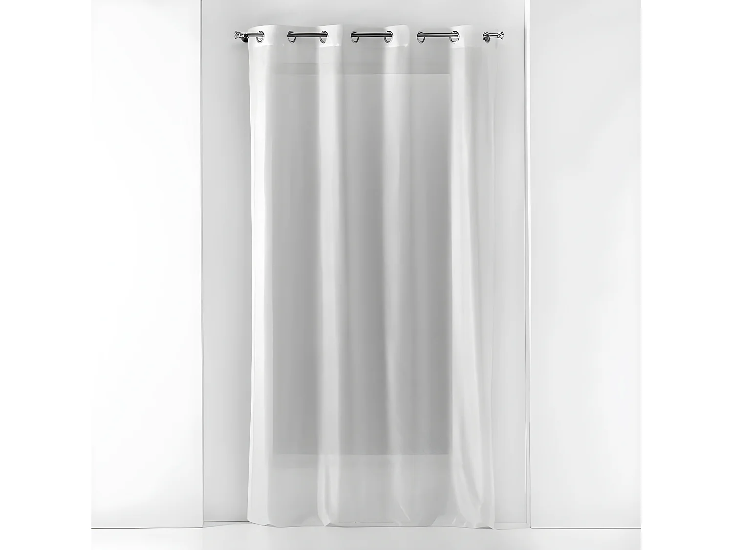 Rideau Voilage à Œillets "Castille" 140x240cm Blanc