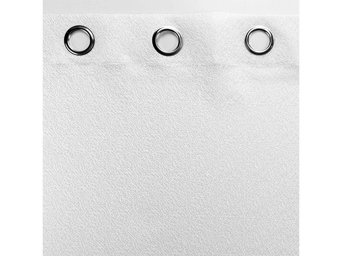 Rideau Voilage à Œillets "Castille" 140x240cm Blanc