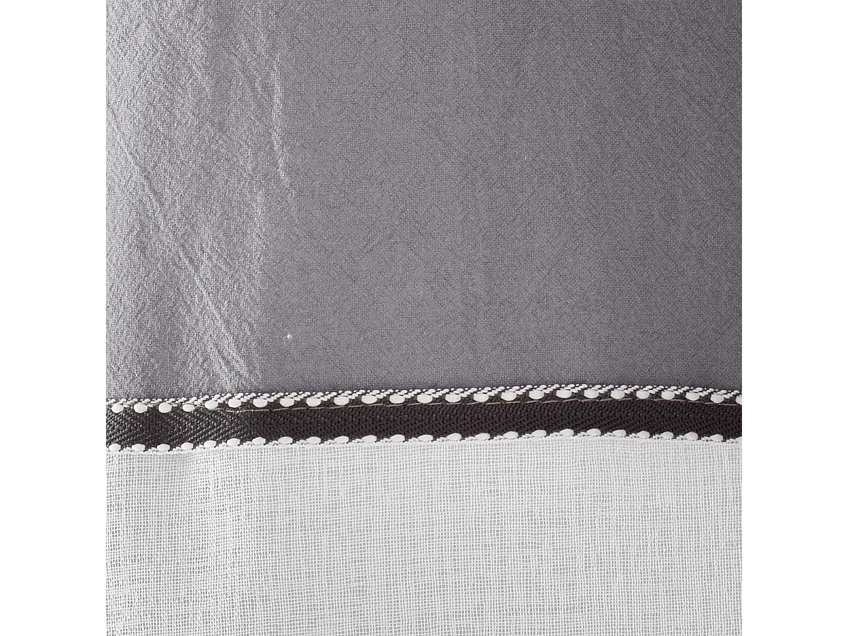 Rideau Voilage à Œillets "Jolibel" 137x240cm Gris