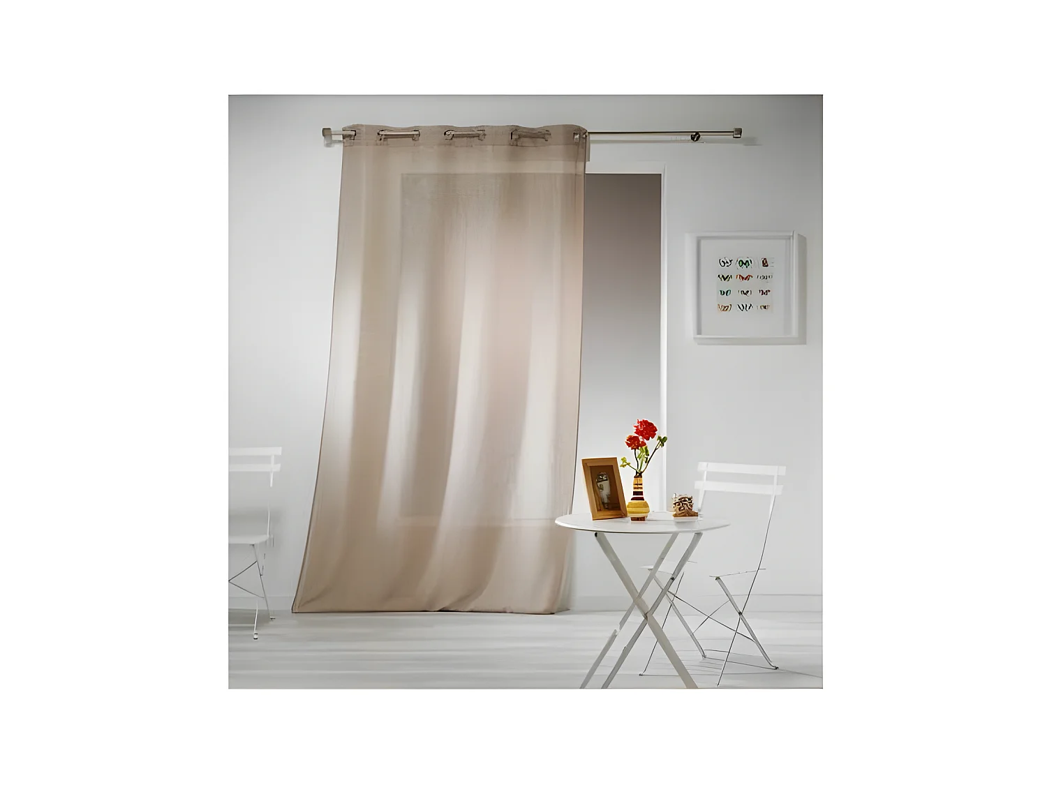 Rideau Voilage "Haltona" 140x280cm Noisette