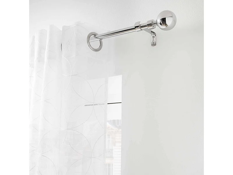 Kit Tringle Déco Extensible "Sphera" 120-210cm Chromé