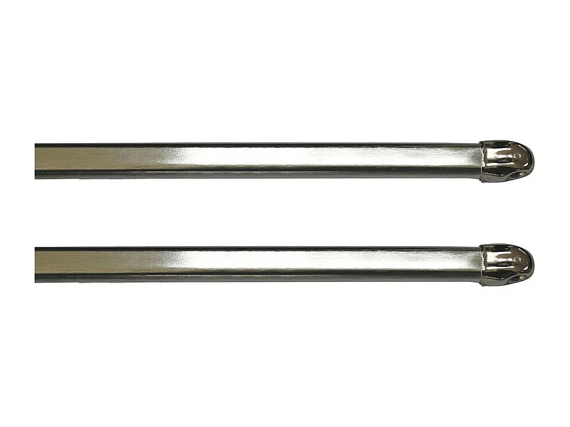Lot de 2 Tringles Extensibles "Lio" 100-140cm Argent