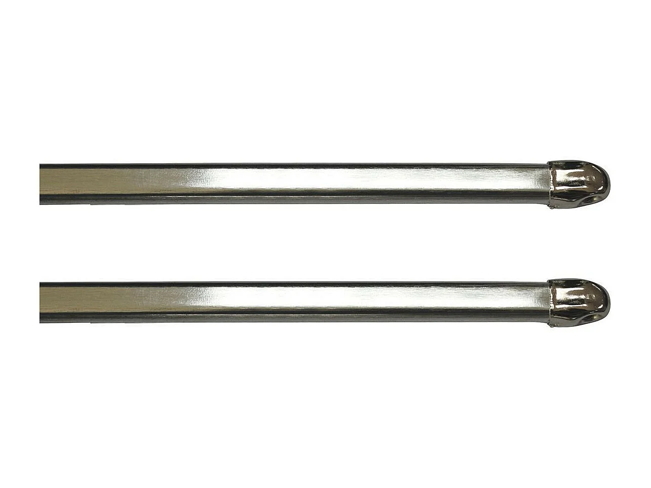 Lot de 2 Tringles Extensibles "Lio" 100-140cm Argent
